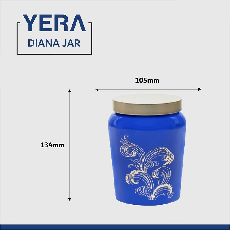Yera Diana 750 ML Glass Storage Jar with Metallic Lid - 3