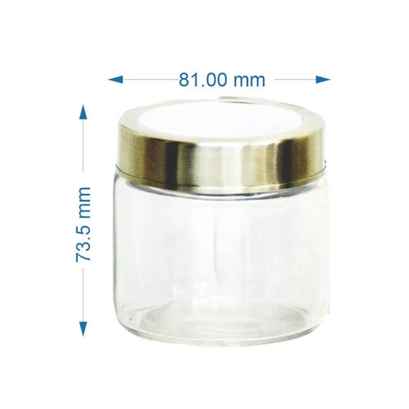 Yera X Series 275 ML Glass Storage Jar with Metallic Lid - JR275 - 3