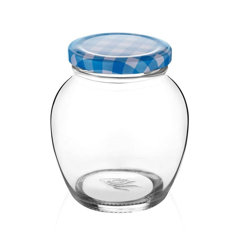 Yera Lucia 300 ML Glass Storage Jar with Checked Lid - Leak Proof - JR375 - 5