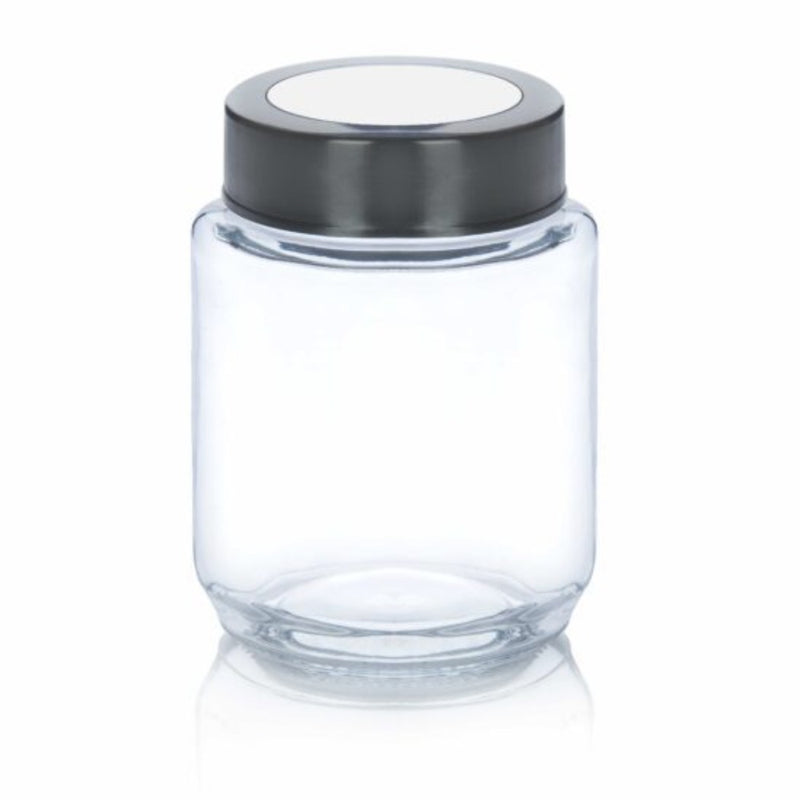 Yera X-Series KRM Glass Storage Jar with Steel Lid - 1100 ml - 3