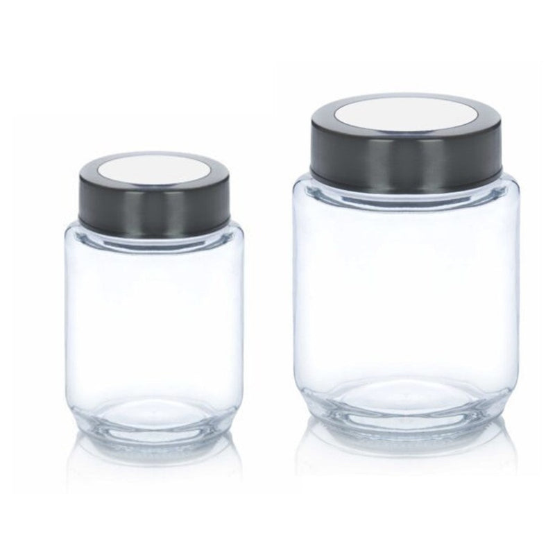 Yera XSeries KRM Glass Storage Jar with Steel Lid Transparent 1 P