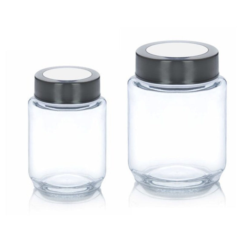 Yera X-Series KRM Glass Storage Jar with Steel Lid - 1