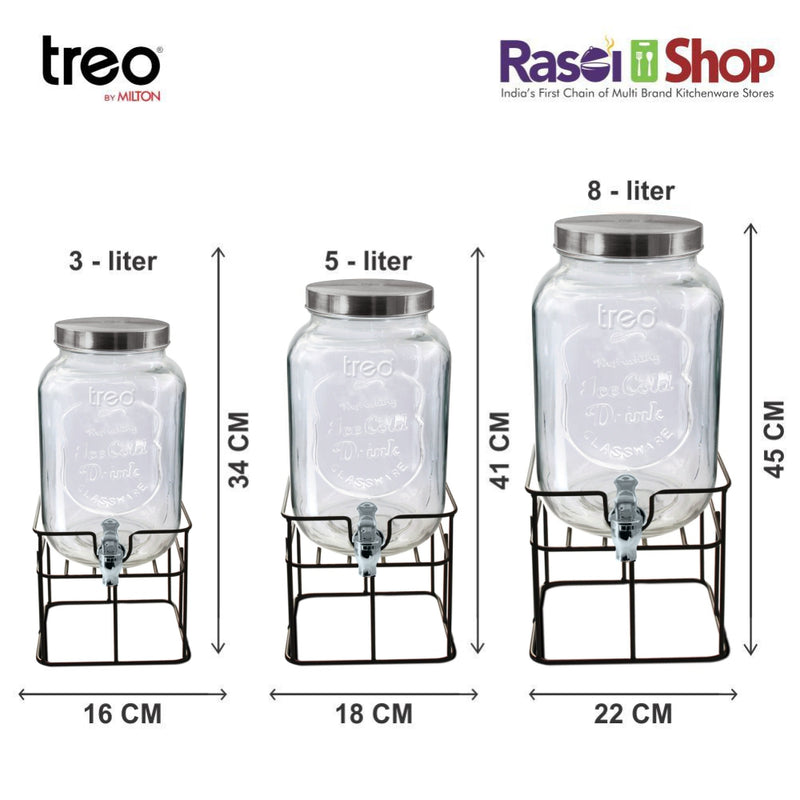Treo Cask Dispensing Jar With Steel Tap and Iron - 6