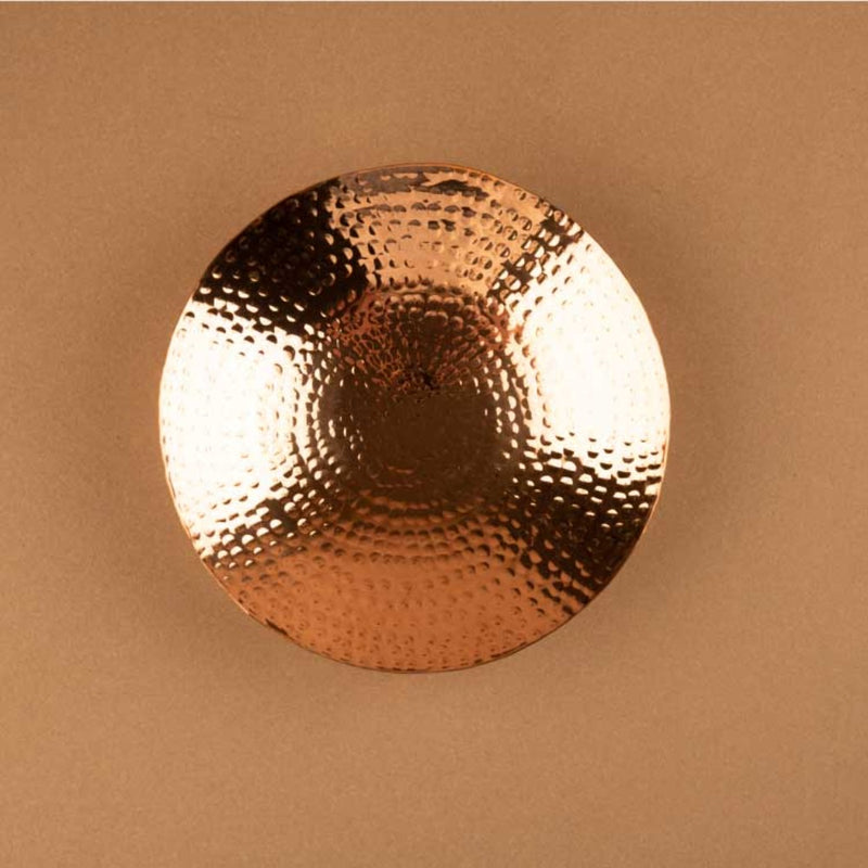 P-Tal Hammered Copper Curved Plate - 5