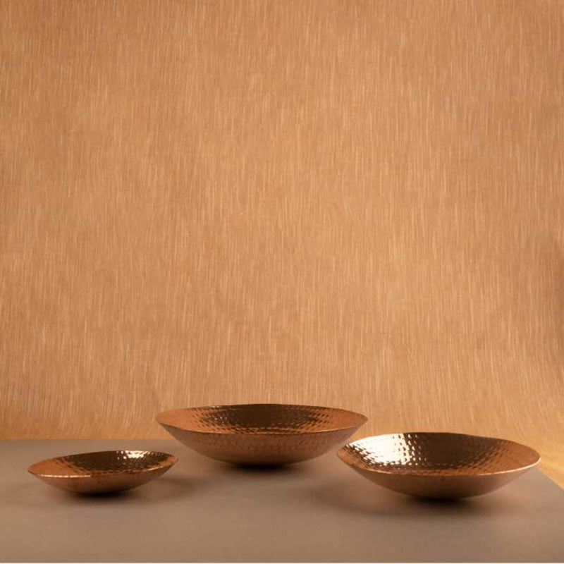 P-Tal Hammered Copper Curved Plate - 4