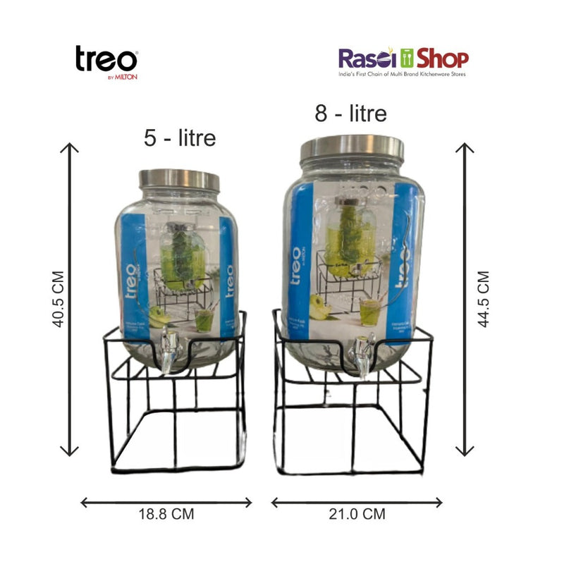 Treo Immuno Cask Dispensing Jar With Steel Tap and Iron Stand - 5