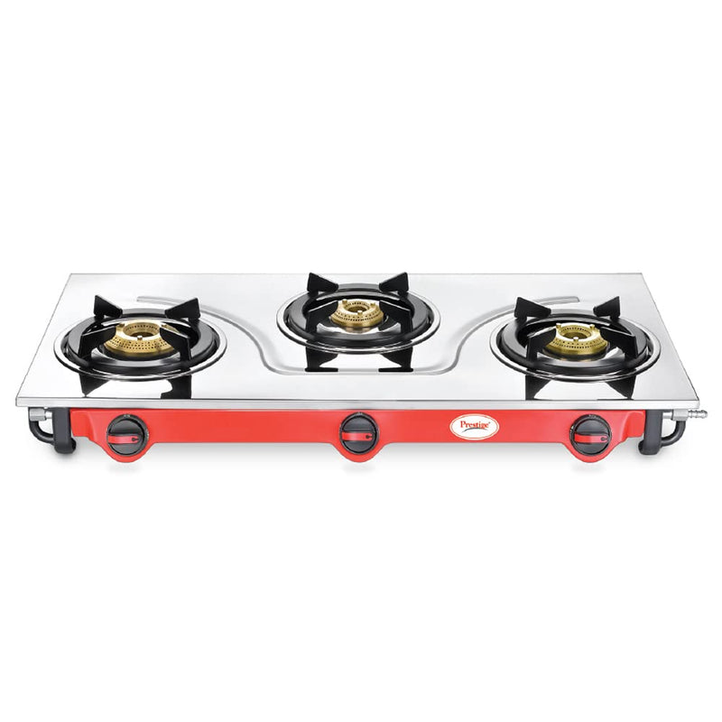 Buy online stainless steel three burner cooking range in India at