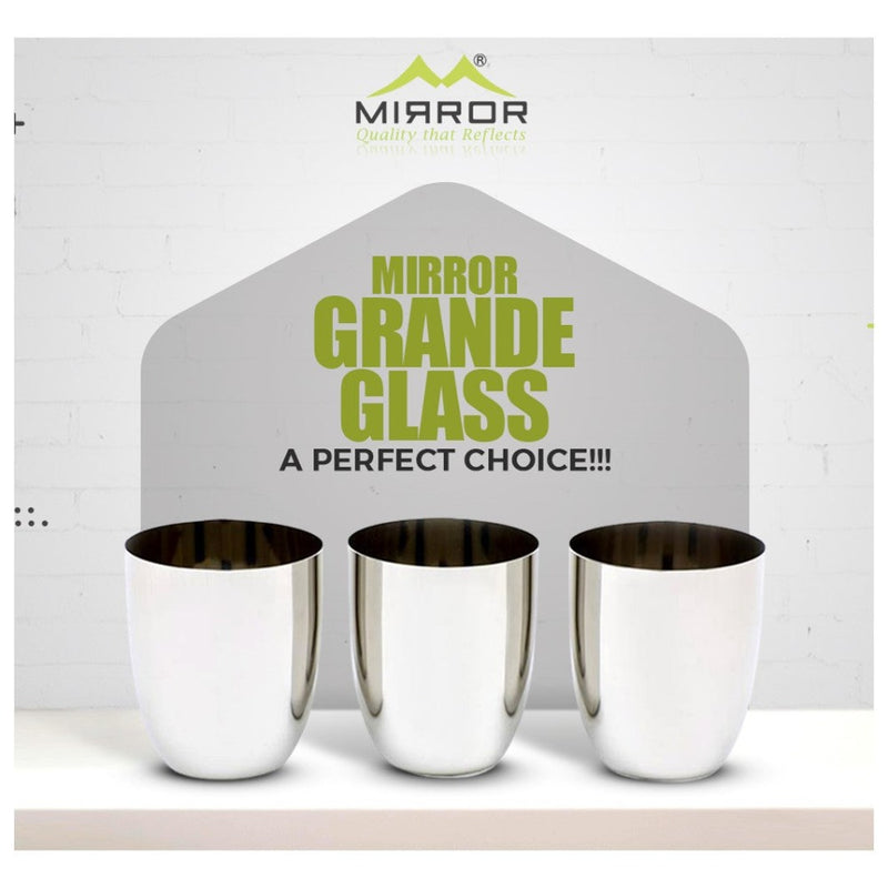 Mirror Grande Stainless Steel Glass Set - MIR0011 - 4