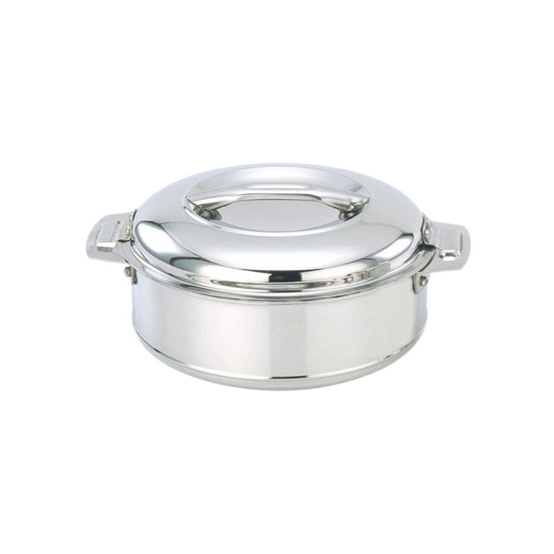 Softel Stainless Steel Double Wall Insulated Serving Hot Pot Casserole with Steel Lid - 4