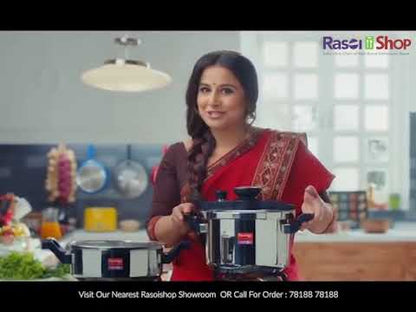 Prestige Clip-on Mini Svachh Hard Anodised Aluminium Pressure Cooker with Glass Lid - 20239 - 2