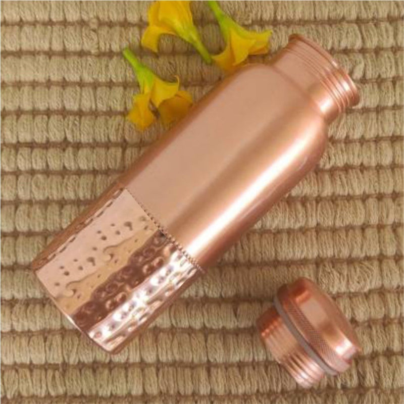 Lacoppera Copper Mist Bottom Hammer 1000 ML Water Bottle - LH-3001-H2-3
