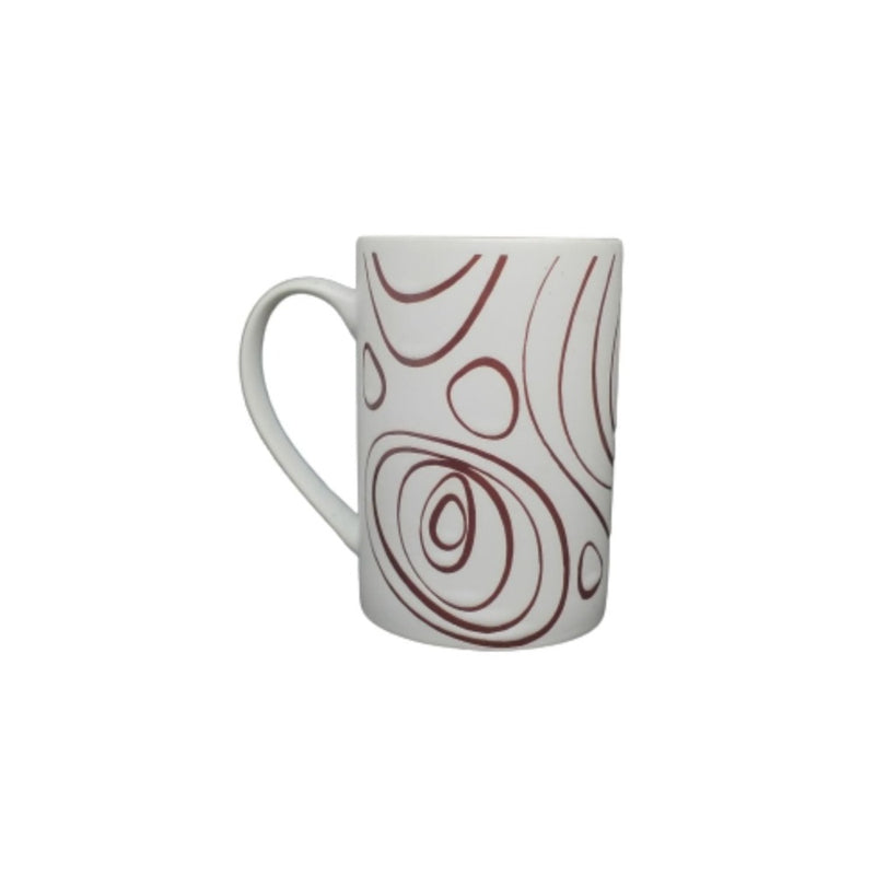 Treo Artisan Ceramic 400 ML Mug Brown Circles - Tre0062 - 7