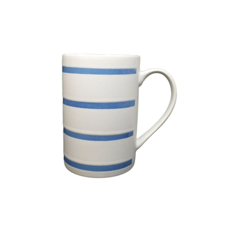 Treo Artisan Ceramic 400 ML Mug Blue Strips - Tre0062 - 4