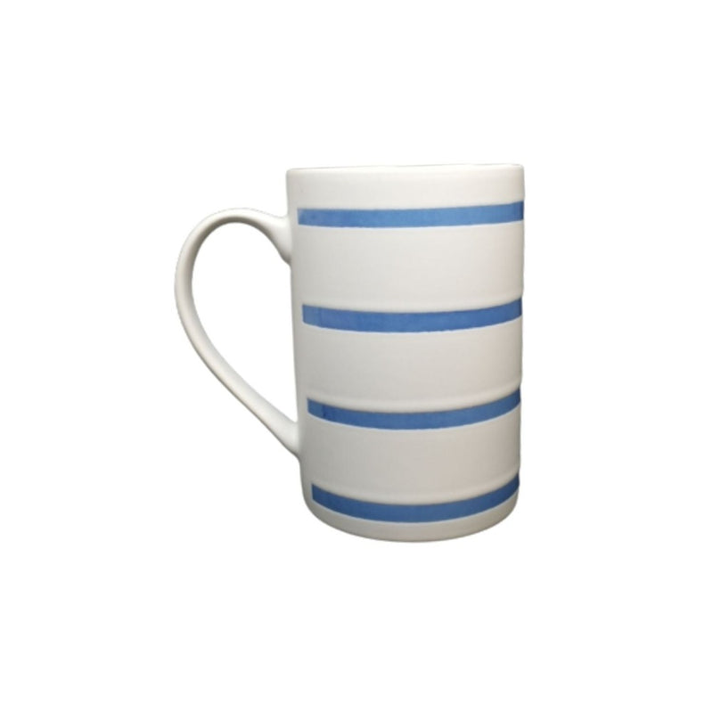 Treo Artisan Ceramic 400 ML Mug Blue Strips - Tre0062 - 5