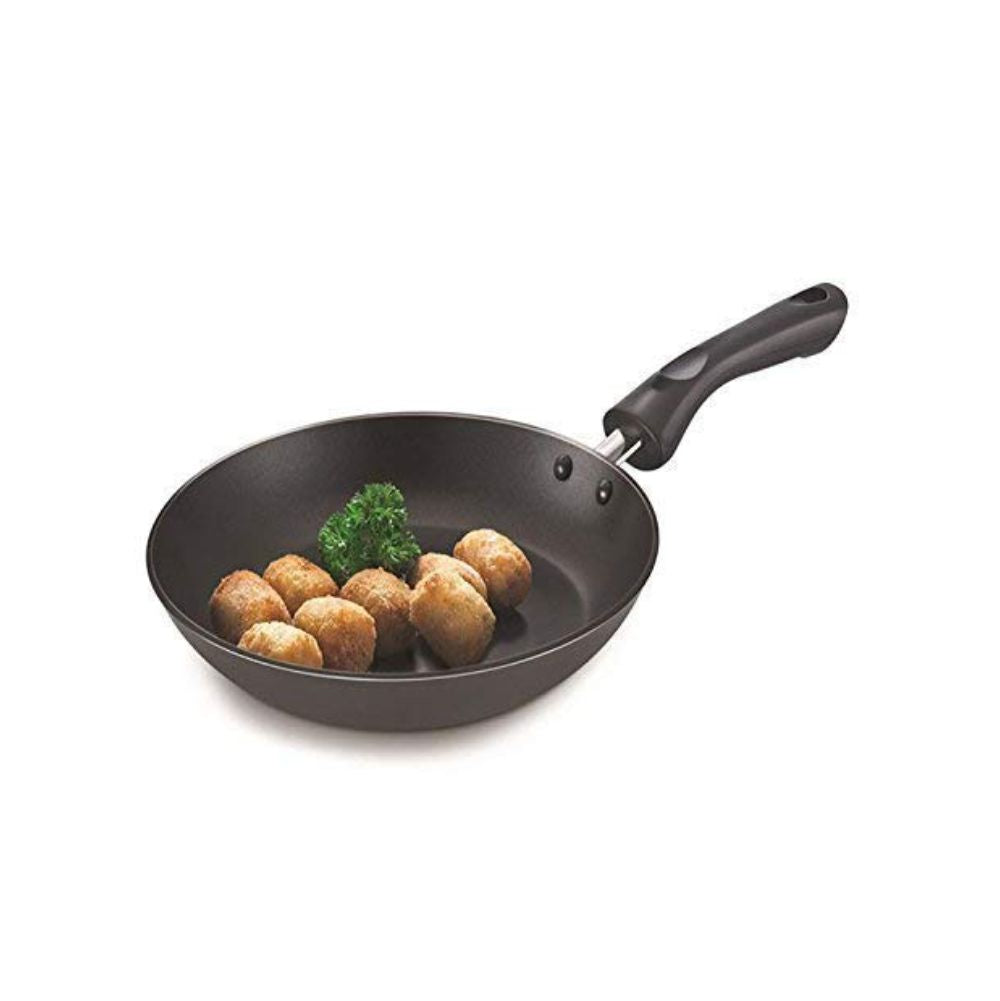 Prestige Signature Hard Anodized Aluminum Induction Bottom Fry Pan | Black