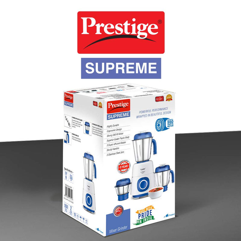 Prestige Supreme 550 W Mixer Grinder - 5