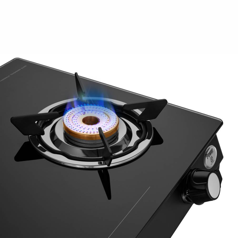 Preethi Blu Flame Sparkle Glass Top 3Burner Gas Stove, SPARKLE