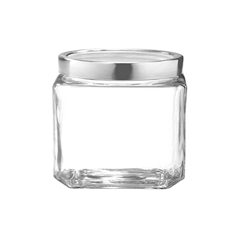 Yera X-Series KSM 320 ML Glass Storage Jar with Steel Lid - 1