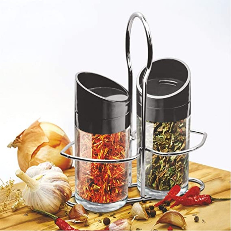 Treo Seasons Salt N Pepper Jars with Stand - 1