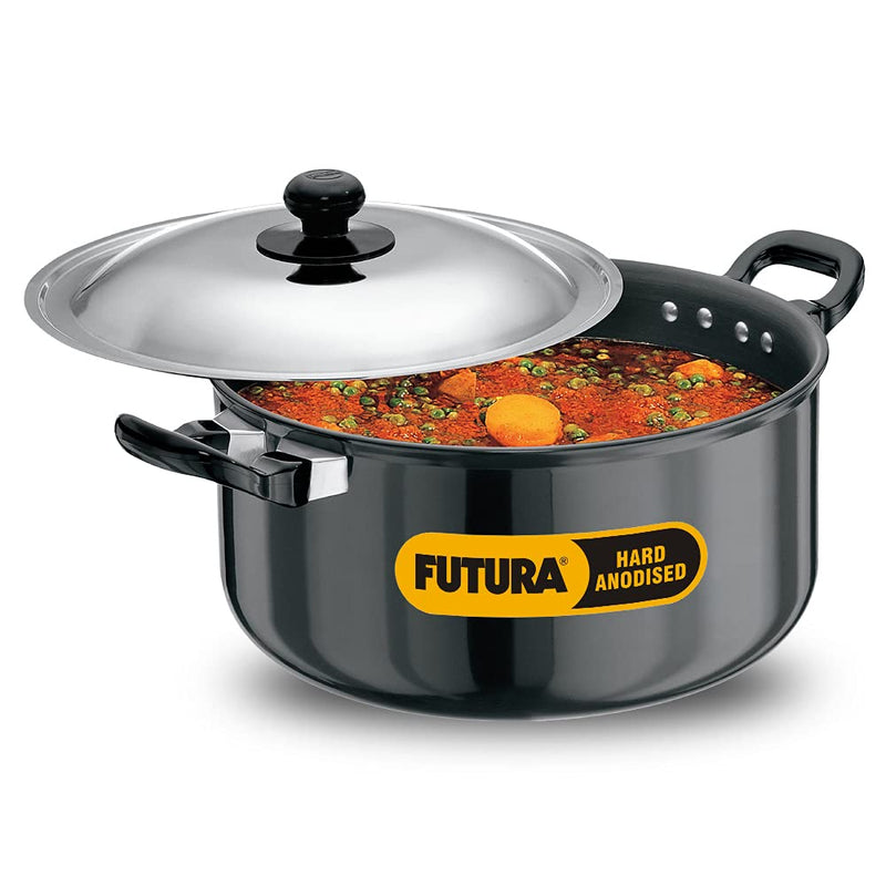Hawkins Futura Hard Anodised 5 litres Stewpot with Lid - 1